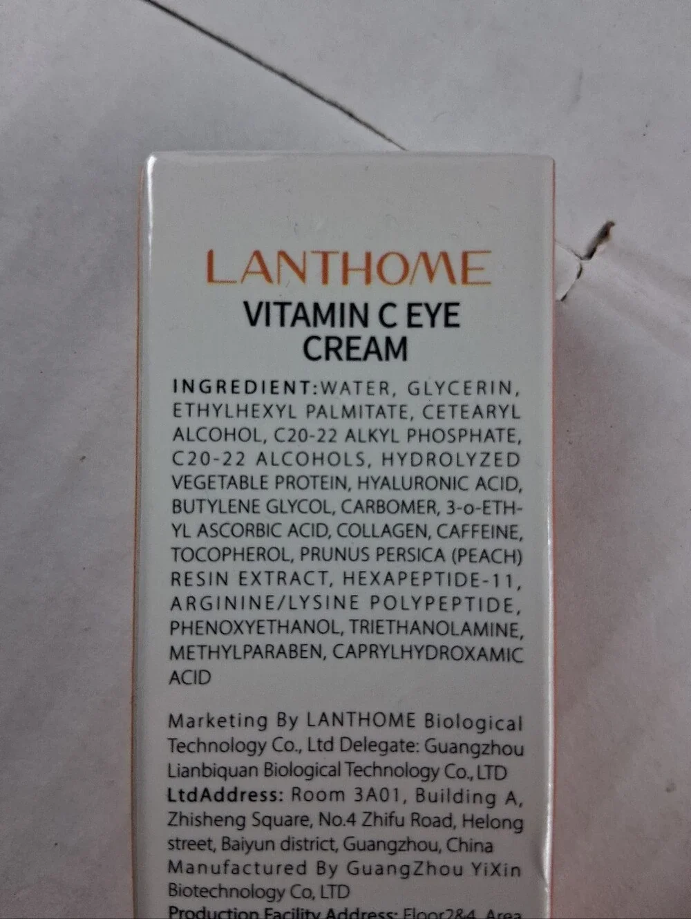 2 Lanthome Vitamin C Under-Eye Cream (20g / 0.7oz) Brightening & Hydrating